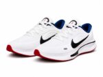 Nike Journey Run Men's Road Running Shoes in a white, black, and fire red colorway - Image 2