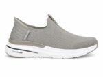 Skechers Max Cushioning Hyper Burst slip-in sneakers in gray. - Image 3