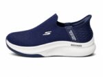Skechers GO WALK Flex Blue slip-on sneakers.
