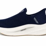 Skechers Slip-ins GO WALK Max Cushioning Arch Fit walking shoes in navy blue