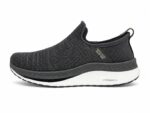 Skechers Hyper Burst Pro slip-in walking shoes in black.