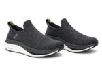Skechers Hyper Burst Pro slip-in walking shoes in black. - Image 3