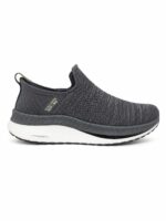 Skechers Hyper Burst Pro slip-in walking shoes in black. - Image 2