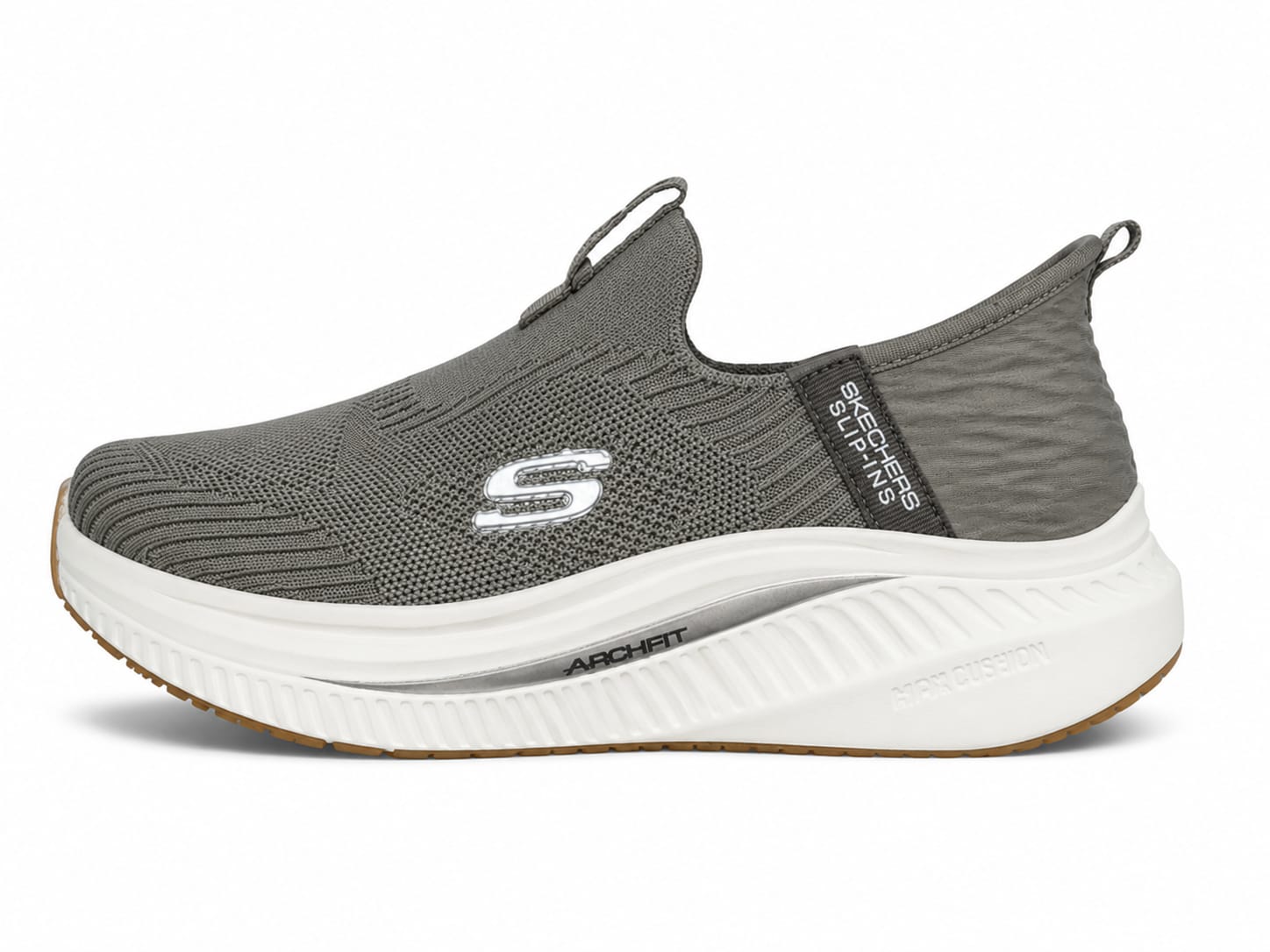 WhatsApp Image 2026-05-31 at 3.09.10 PM (1) Skechers Arch Fit Max Comfort Slip Ins in gray. - Image 1