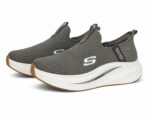 Skechers Arch Fit Max Comfort Slip Ins in gray. - Image 3