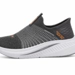 dark gray Skechers Max Cushioning slip-on sneakers