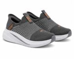 dark gray Skechers Max Cushioning slip-on sneakers - Image 4