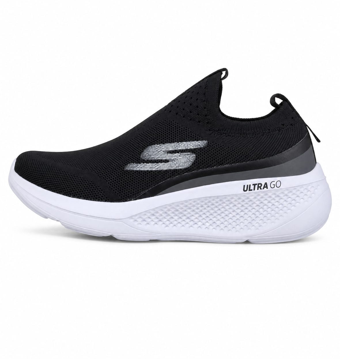 111 Skechers Men's GO RUN Elevate Shoes Black - Image 1
