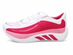 Adidas Hyperboost Edge running shoes in Cloud White / Pure Ruby colorway
