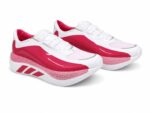 Adidas Hyperboost Edge running shoes in Cloud White / Pure Ruby colorway - Image 3