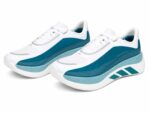 Adidas Hyperboost Edge running shoes in white and petrol blue colorway - Image 3