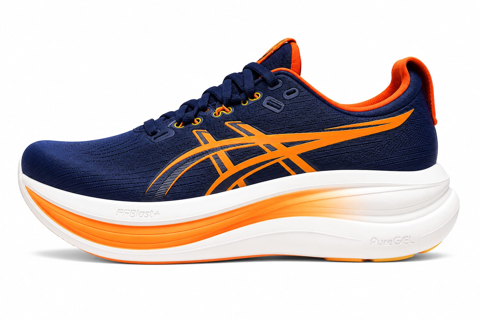 WhatsApp Image 2026-07-14 at 1.47.15 PM Asics Gel Midsole Running Shoes - Blue/ Orange - Image 1