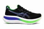 Asics Gel Midsole Running Shoes - Black/Blue/Green - Image 2