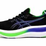 Asics Gel Midsole Running Shoes - Black/Blue/Green