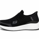 Skechers Max Cushioning Slip-On Sneakers - Black