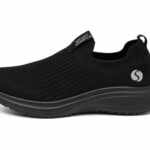 Skechers Men's Slip-On Walking Shoe – Black