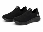 Skechers Men's Slip-On Walking Shoe – Black - Image 3