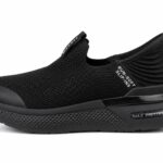 Skechers Max Protect Slip-On Walking Shoes – Black