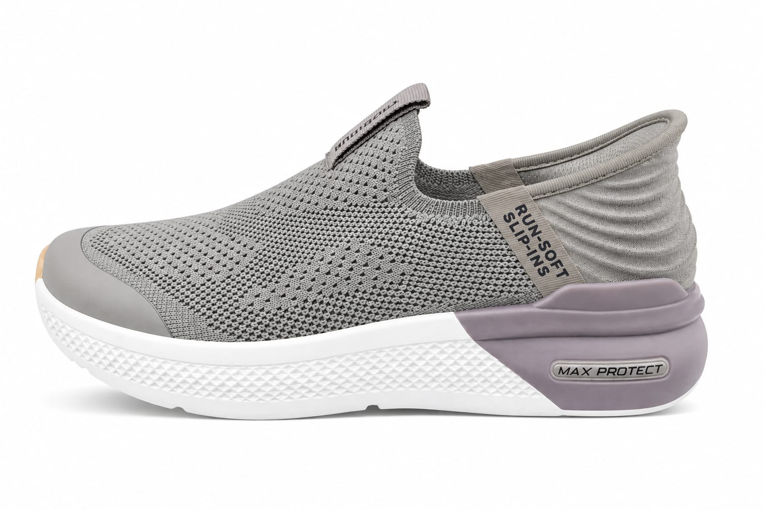 WhatsApp Image 2026-09-10 at 1.48.01 PM (3) Skechers Max Protect Slip-On Walking Shoes – Grey - Image 1