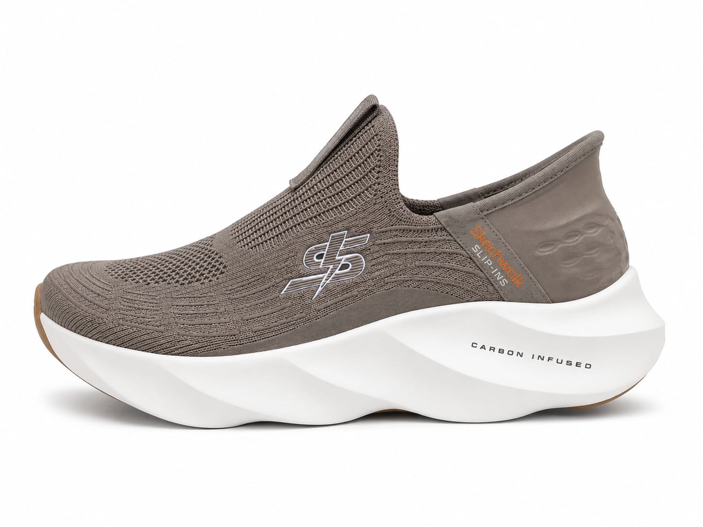 WhatsApp Image 2026-09-10 at 2.21.41 PM (1) Skechers Slip-On Cushion Platform Sneakers – Grey - Image 1