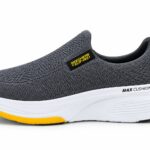 Skechers Max Cushioning Slip-Ins – Charcoal Grey & Yellow