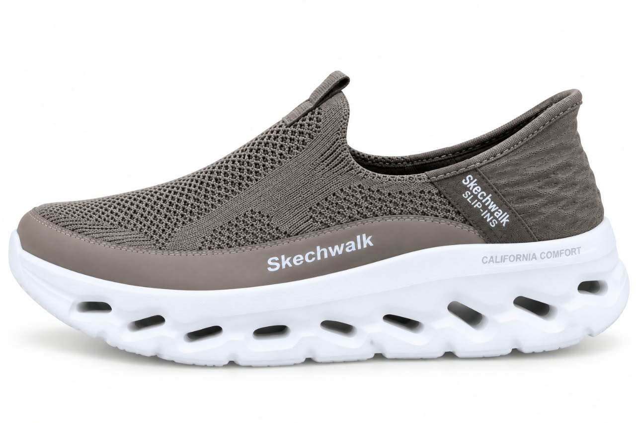 WhatsApp Image 2026-09-15 at 2.23.23 PM (1) Skechers GO WALK Slip-Ins – Grey Walking Shoes - Image 1