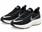 Nike-Style Black & White Running Shoes - Image 3