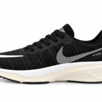 Nike-Style Black & White Running Shoes