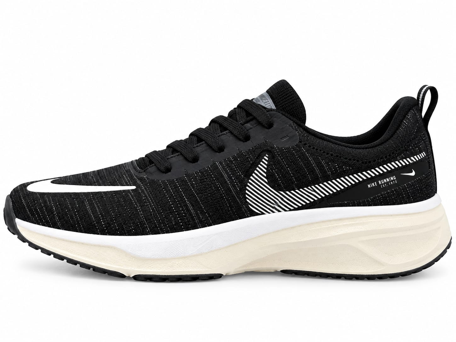 WhatsApp Image 2026-09-18 at 3.57.52 PM Nike-Style Black & White Running Shoes - Image 1